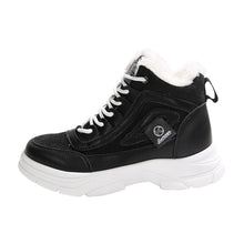 High-top Fleece-lined Dr Martens-style Winter Warm Cotton Shoes Thick-soled Versatile Snow Boots In Plus Sizes